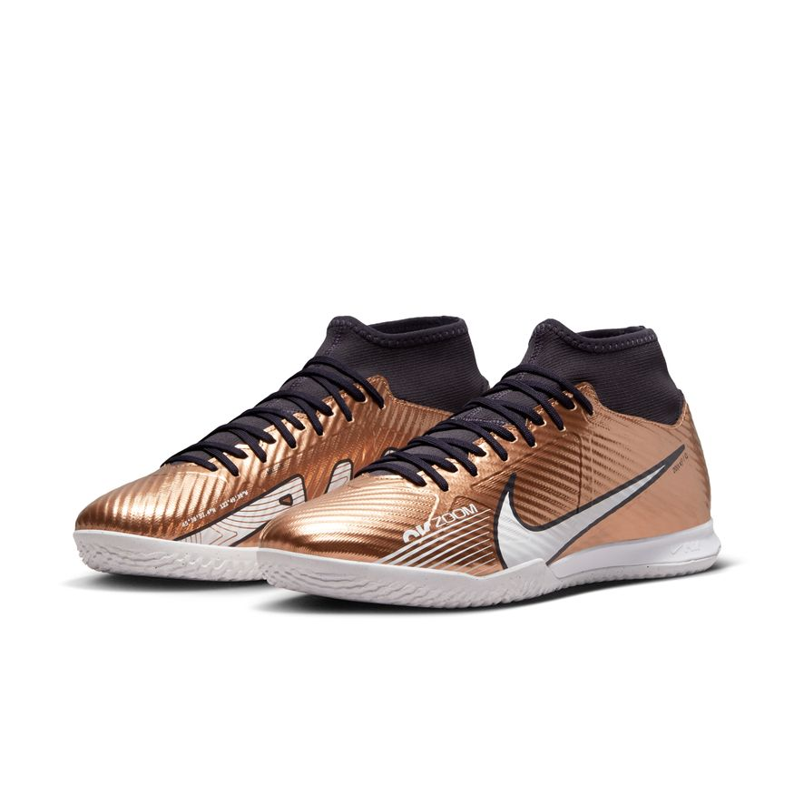 Nike Zoom Mercurial Superly 9 Academy IC - Metallic Copper Men's Footwear Closeout Mens 6.5 Metallic Copper - Third Coast Soccer