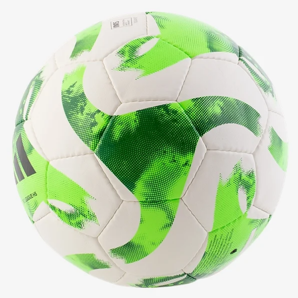 adidas Tiro League Match Ball - White/Team Solar Green/Black Balls   - Third Coast Soccer