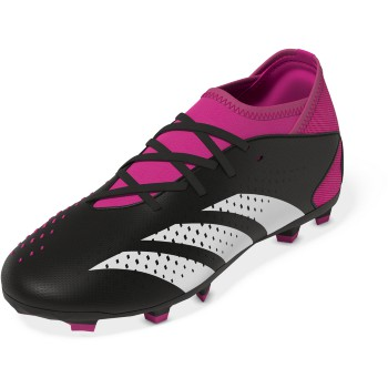 Adidas Jr Predator Accuracy.3 FG - Black/White/Shock Pink Youth Footwear Youth 1 Black/White/Team Shock Pink - Third Coast Soccer