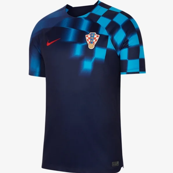 Nike Croatia Away Jersey 2022 International Replica Closeout Blackened Blue/University Red Mens Small - Third Coast Soccer