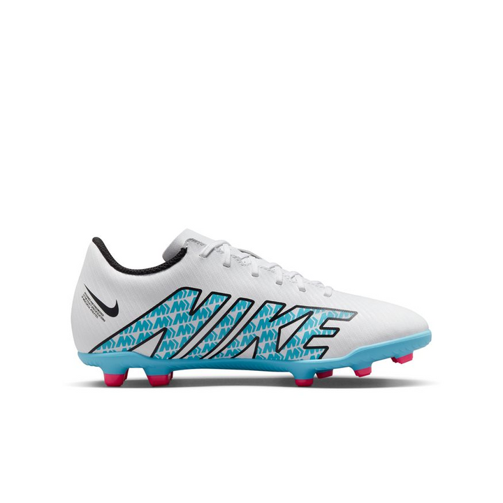 Nike Junior Mercurial Vapor 15 Club FG - White/Baltic Blue/Pink Blast Youth Footwear Closeout   - Third Coast Soccer