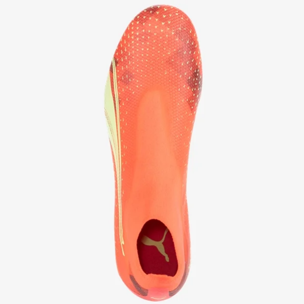 Puma Ultra Match Laceless FG - Fiery Coral/Fizzy Light/Puma Black Men's Footwear Closeout   - Third Coast Soccer