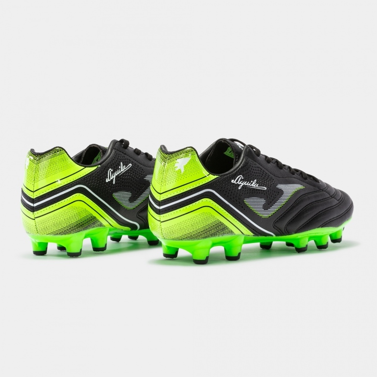 Joma Aguila 2231 FG - Black/Fluor Green Men's Footwear Closeout   - Third Coast Soccer