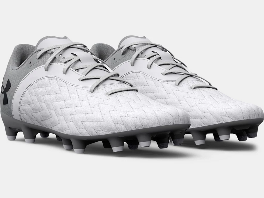 Under Armour Magnetico Select 2.0 FG - White Men's Footwear Closeout White/Metallic Silver Mens 6.5 - Third Coast Soccer