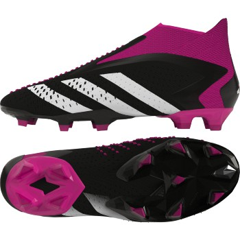 adidas Predator Accuracy+ FG - Black/White/Shock Pink Men's Footwear Closeout   - Third Coast Soccer