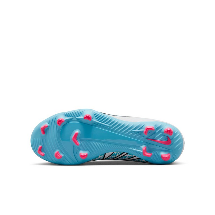 Nike Junior Mercurial Vapor 15 Club FG - White/Baltic Blue/Pink Blast Youth Footwear Closeout   - Third Coast Soccer