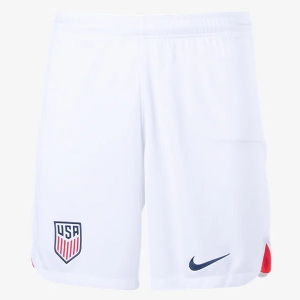 Nike USA Home Stadium Shorts International Replica Closeout White/Speed Red/Loyal Blue Mens Large - Third Coast Soccer