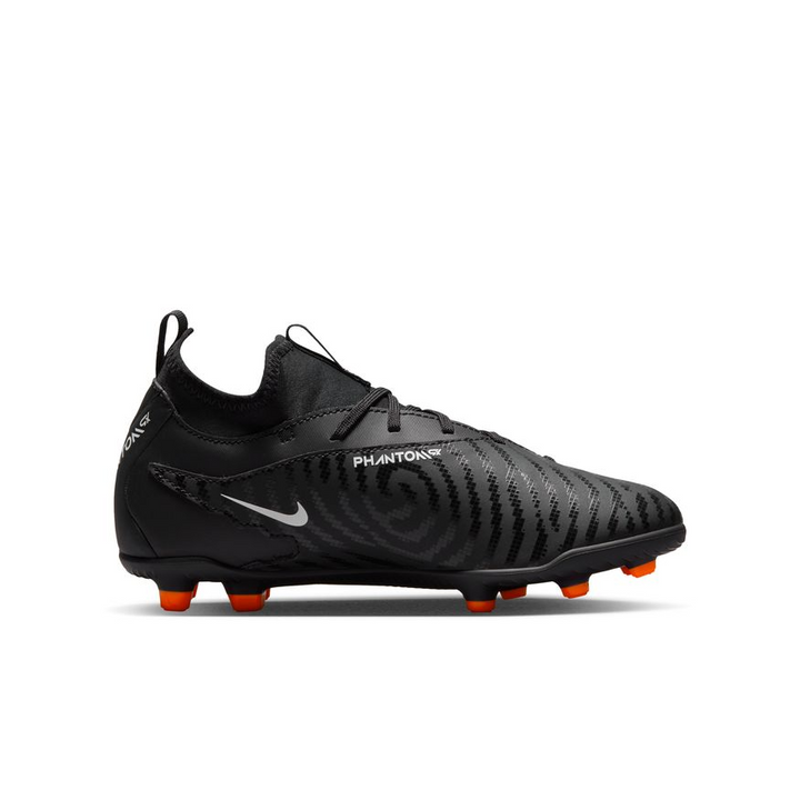 Nike Junior Phantom GX Club Dynamic Fit FG - Black/White/Dark Grey Youth Footwear Closeout Black/White/Dark Smoke Grey Youth 2 - Third Coast Soccer