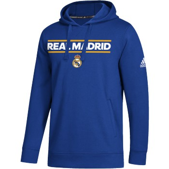 adidas Real Madrid Fleece Hoody - Royal Club Replica Collegiate Royal/White Mens Small - Third Coast Soccer