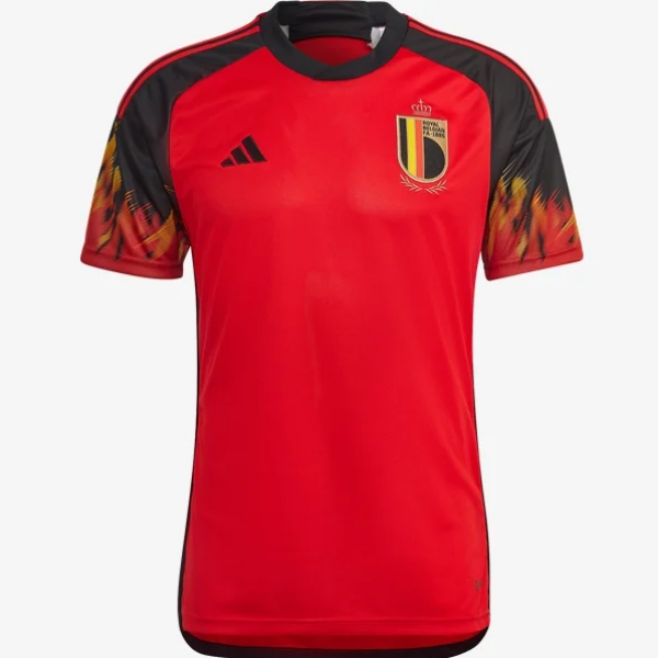 adidas Belgium Home Jersey 2022 International Replica Closeout Red/Black Mens Small - Third Coast Soccer