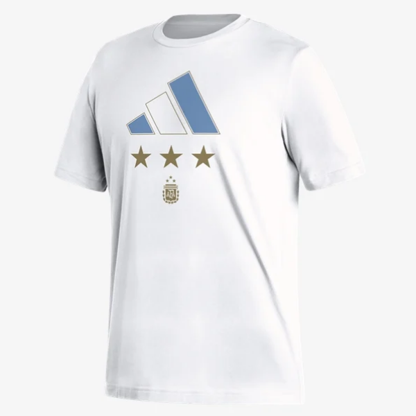 Adidas Argentina 2022 Winners T-Shirt - White International Replica White Mens Small - Third Coast Soccer