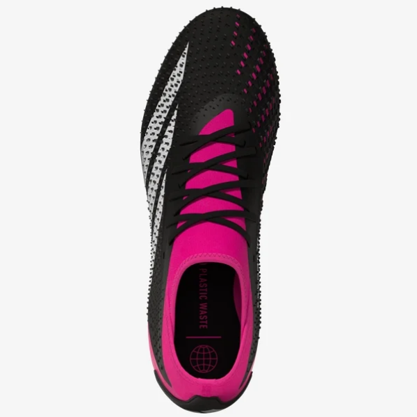 adidas Predator Accuracy.3 FG - Black/White/Shock Pink Men's Footwear Closeout   - Third Coast Soccer
