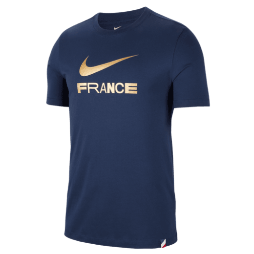 Nike France Swoosh Tee - Navy International Replica Midnight Navy Mens Medium - Third Coast Soccer