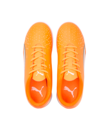 Puma Ultra Play It Jr - Ultra Orange/White Youth Footwear Youth 3 Ultra Orange/Puma White/Blue G - Third Coast Soccer