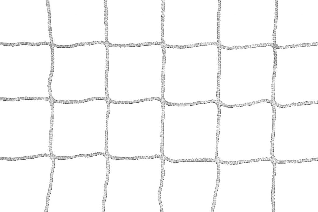 KWIKGOAL 6 1/2H x 18 1/2W x 2D x 6.5B, 3 1/2″mesh, 3mm, Braided Knotless Nets White 6.5X18.5X2X6.5 - Third Coast Soccer