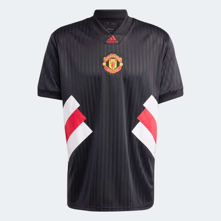 adidas Manchester United ICON Jersey Club Replica Mens Small Black/White - Third Coast Soccer