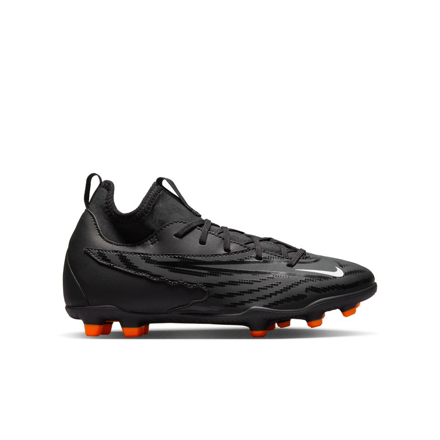 Nike Junior Phantom GX Club Dynamic Fit FG - Black/White/Dark Grey Youth Footwear Closeout Black/White/Dark Smoke Grey Youth 2.5 - Third Coast Soccer