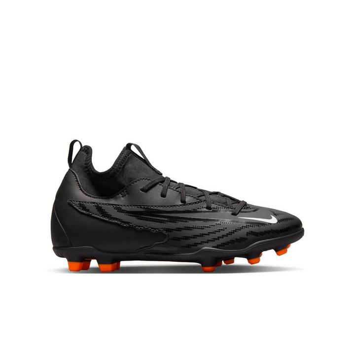 Nike Junior Phantom GX Club Dynamic Fit FG - Black/White/Dark Grey Youth Footwear Closeout Black/White/Dark Smoke Grey Youth 2.5 - Third Coast Soccer