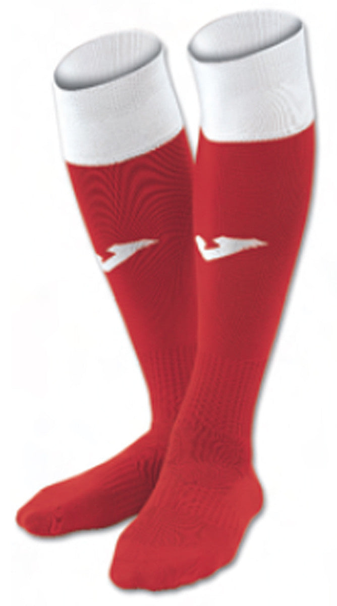 Joma Calcio 24 Sock Socks Red/White Medium - Third Coast Soccer