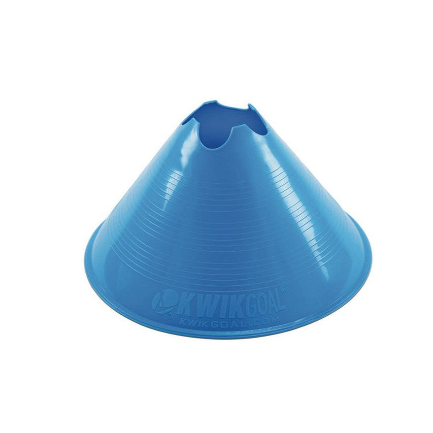 Kwikgoal Jumbo Disc Cone - Blue Coaching Accessories Blue Pack of 12 - Third Coast Soccer