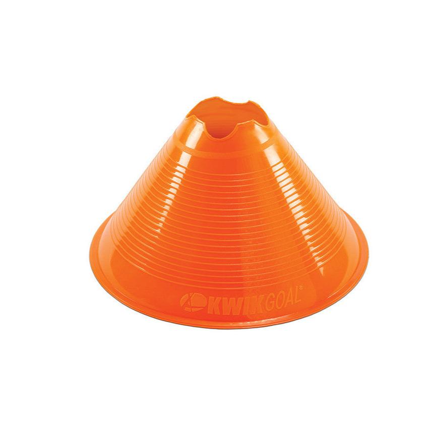 Kwikgoal Jumbo Disc Cone - Orange Coaching Accessories Orange Pack of 12 - Third Coast Soccer