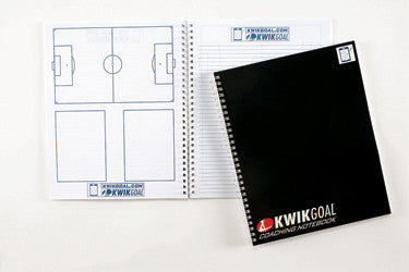 KWIKGOAL Coach's Notebook Coaching Accessories 80 Pages  - Third Coast Soccer