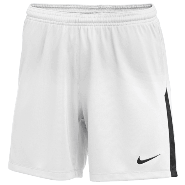 Nike Women's League Knit II Short Shorts White/Black Womens XSmall - Third Coast Soccer