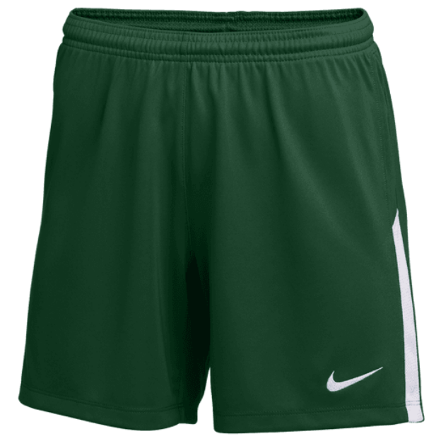 Nike Women's League Knit II Short Shorts Gorge Green/White Womens XSmall - Third Coast Soccer