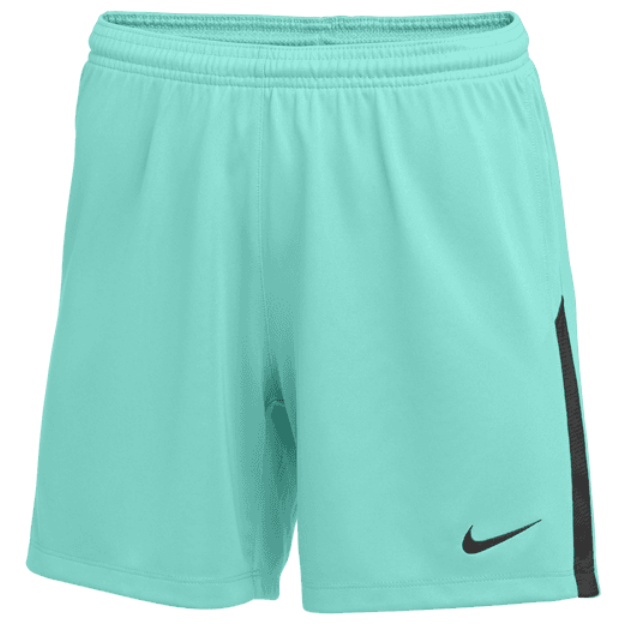 Nike Women's League Knit II Short Shorts Hyper Turquoise/Black Womens XSmall - Third Coast Soccer