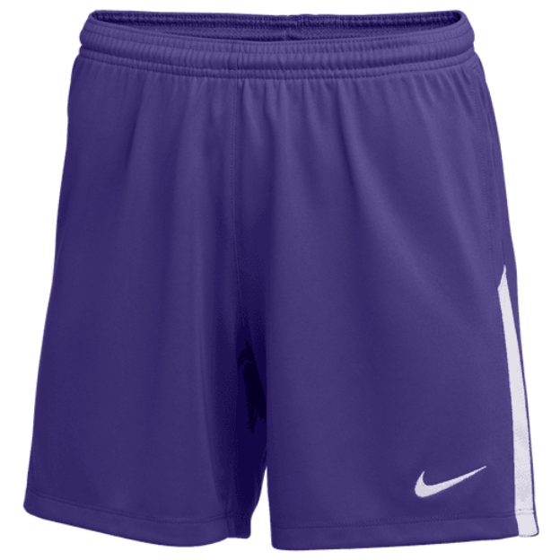 Nike Women's League Knit II Short Shorts Court Purple/White Womens XSmall - Third Coast Soccer