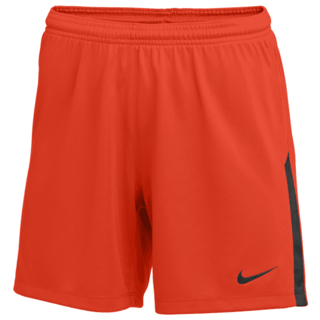Nike Women's League Knit II Short Shorts Team Orange/Black Womens XSmall - Third Coast Soccer