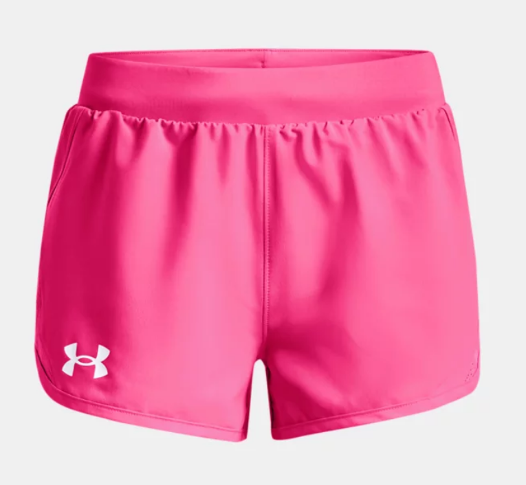 Under Armour Girls Fly By Shorts Electro Pink