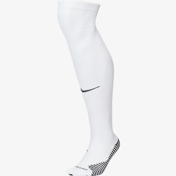Nike Squad Sock - White Socks White/Black Small - Third Coast Soccer