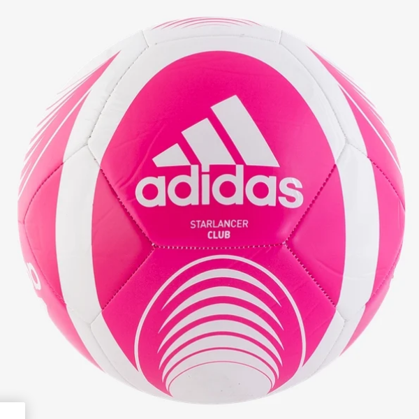adidas Starlancer Club Ball - White/Shock Pink Balls   - Third Coast Soccer