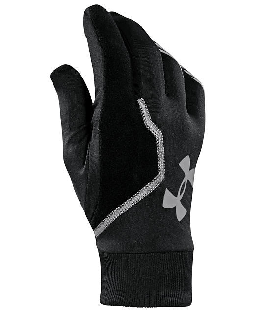 Under Armour Engage Coldgear Infrared Glove Gloves Black/Black/Reflective XLarge - Third Coast Soccer