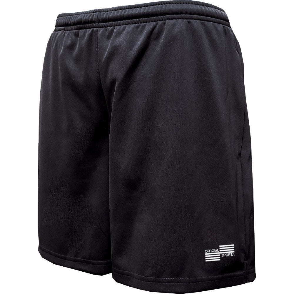 Official Sport Women's USSF Logo Short - Black Referee Black Womens XSmall - Third Coast Soccer