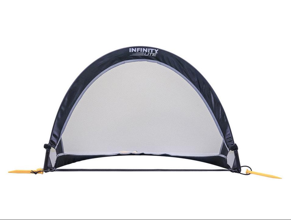 KwikGoal Infinity Lite Pop-up Goal 2' - Black Goals Black Set - Third Coast Soccer