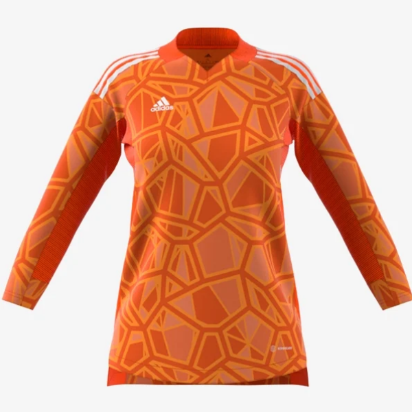 adidas Women's Condivo 22 LS Goalkeeper Jersey - Orange Goalkeeper Orange Womens XSmall - Third Coast Soccer