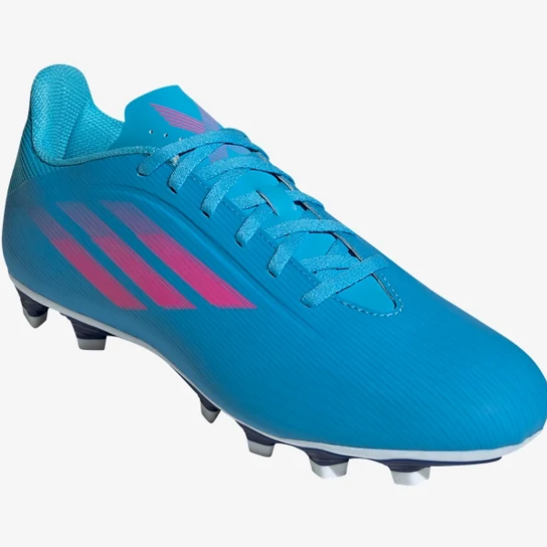 adidas X Speedflow .4 FG - Sky Rush/Shock Pink Men's Footwear Closeout Sky Rush/Team Shock Pink/Indig Mens 6.5 - Third Coast Soccer