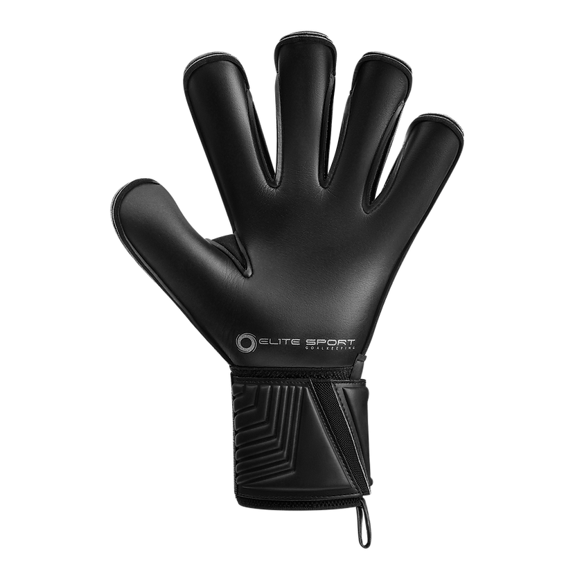 Elite black solo goalkeeper gloves sales