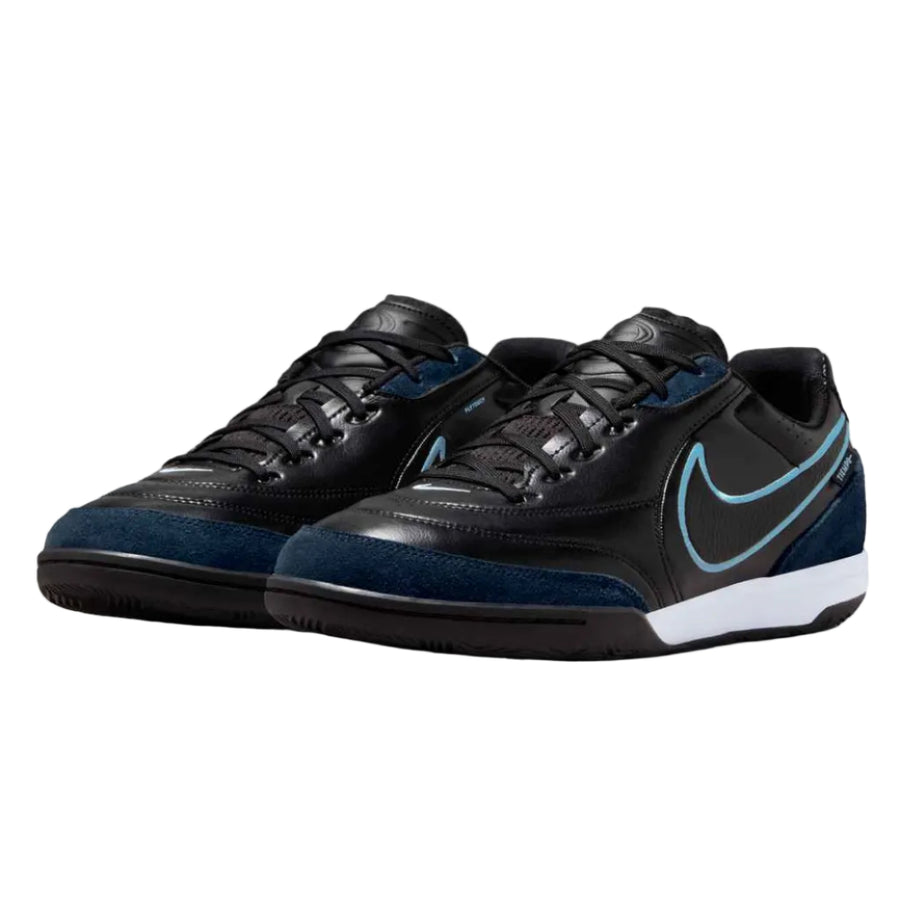 Nike Tiempo Streetgato - Black/Obsidian/Blue Men's Footwear Black/Obsidian/Ice Blue Mens 6.5 - Third Coast Soccer