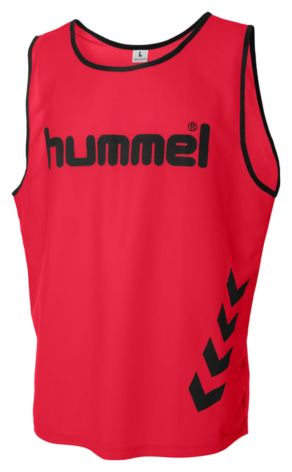 Hummel Junior Fundamental Training Bib Training Wear True Red Youth XSmall - Third Coast Soccer