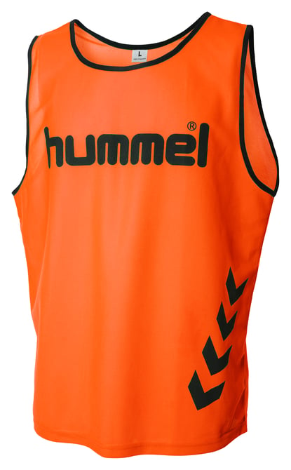 Hummel Junior Fundamental Training Bib Training Wear Neon Orange Youth XSmall - Third Coast Soccer