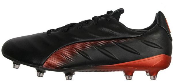 Puma King Platinum 21  FG/AG - Black/Neon Orange Mens Footwear Black/Neon Orange Mens 6.5 - Third Coast Soccer