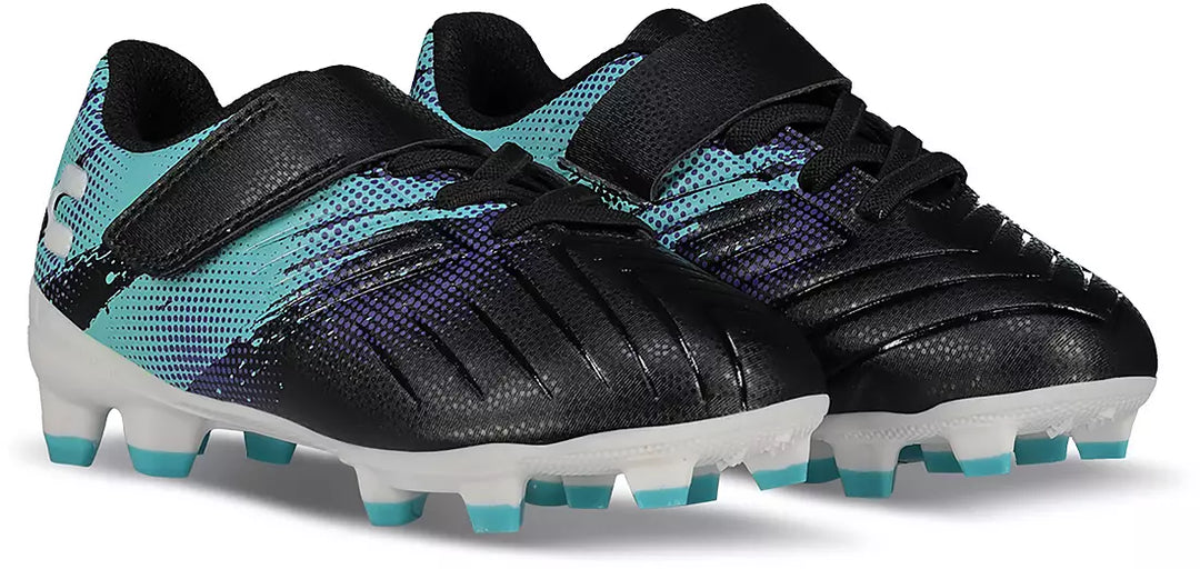 Charly Youth Grasshopper 7.0 ST Multi Ground - Black/Aqua Youth Footwear - Third Coast Soccer