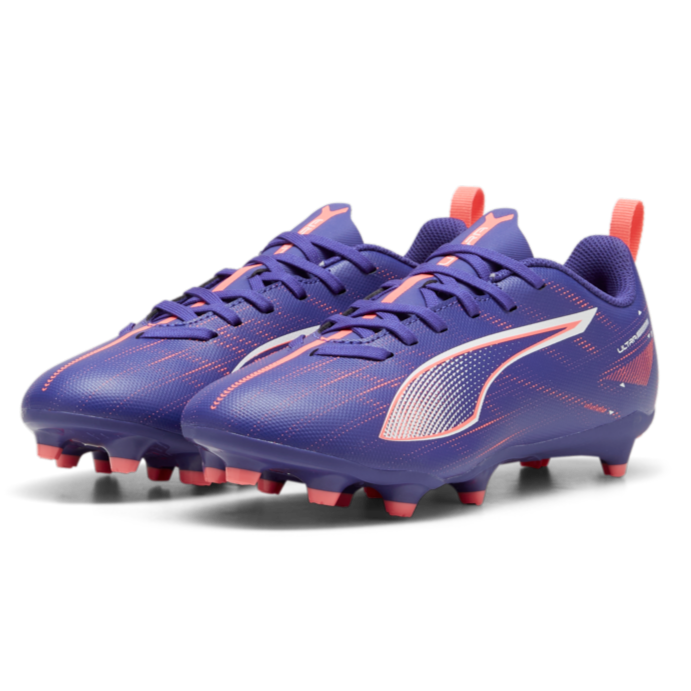 Puma Ultra 5 Play FG/AG Jr -  Lapis Lazuli/White/Sunset Glow Youth Footwear   - Third Coast Soccer