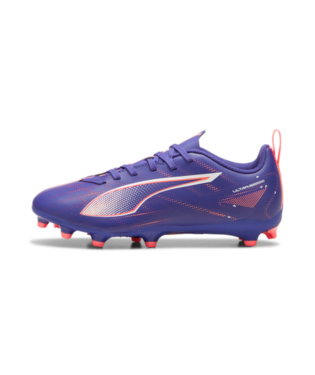 Puma Ultra 5 Play FG/AG Jr -  Lapis Lazuli/White/Sunset Glow Youth Footwear   - Third Coast Soccer