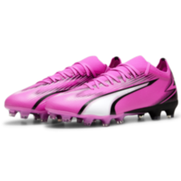 PUMA Ultra Match FG/AG - Poison Pink/White/Black Mens Footwear   - Third Coast Soccer