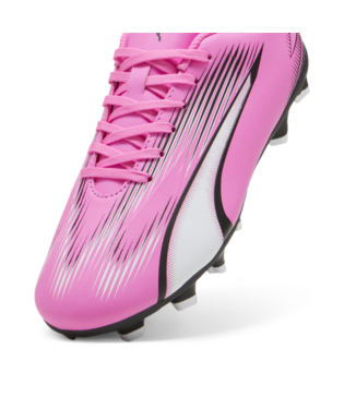 PUMA Junior Ultra Play FG/AG - Poison Pink/White/Black Youth Footwear   - Third Coast Soccer