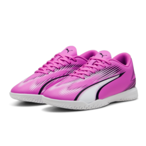 PUMA Ultra Play IT Jr - Poison Pink/White/Black Youth Footwear   - Third Coast Soccer
